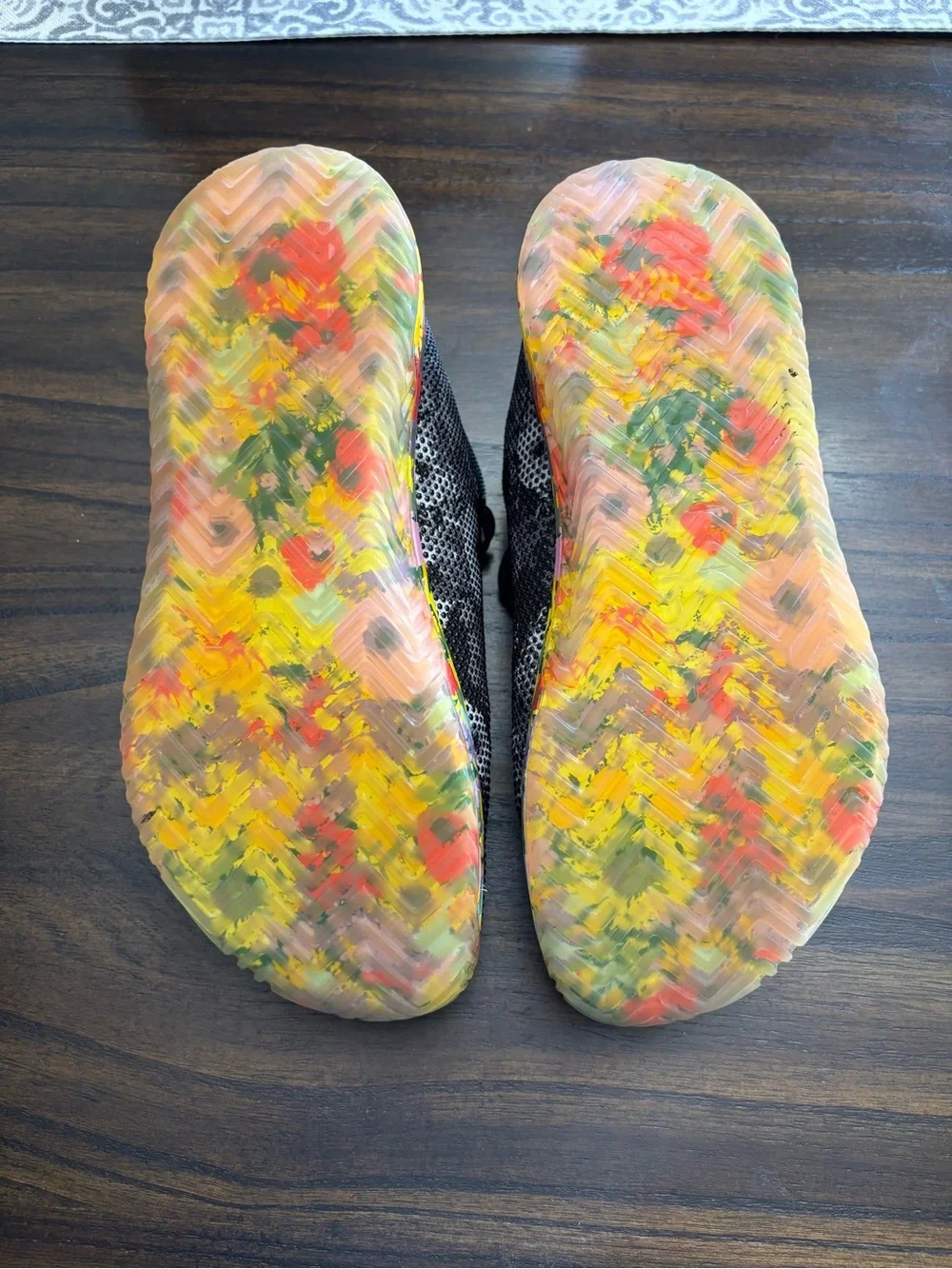 NOBULL Floral Trainer Black White CrossFit Shoes Womens 9 Mens 7.5